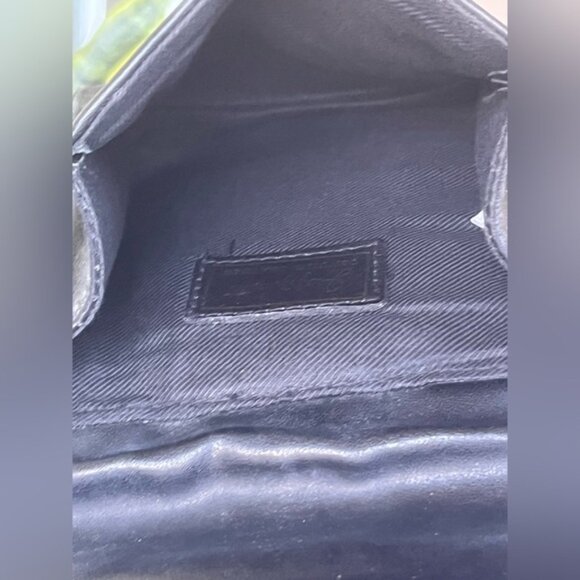 JACLYN SMITH WOMEN SHOULDER CROSSBODY HANDBAG GENUINE LEATHER SMALL BLACK - Picture 6 of 15